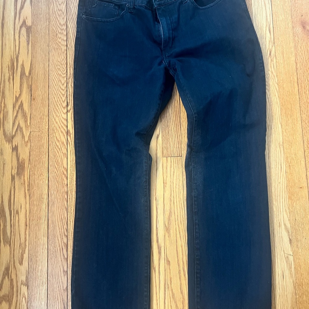 Kenneth Cole New York Men's Black Jeans 36x34 Classic 5 pocket
